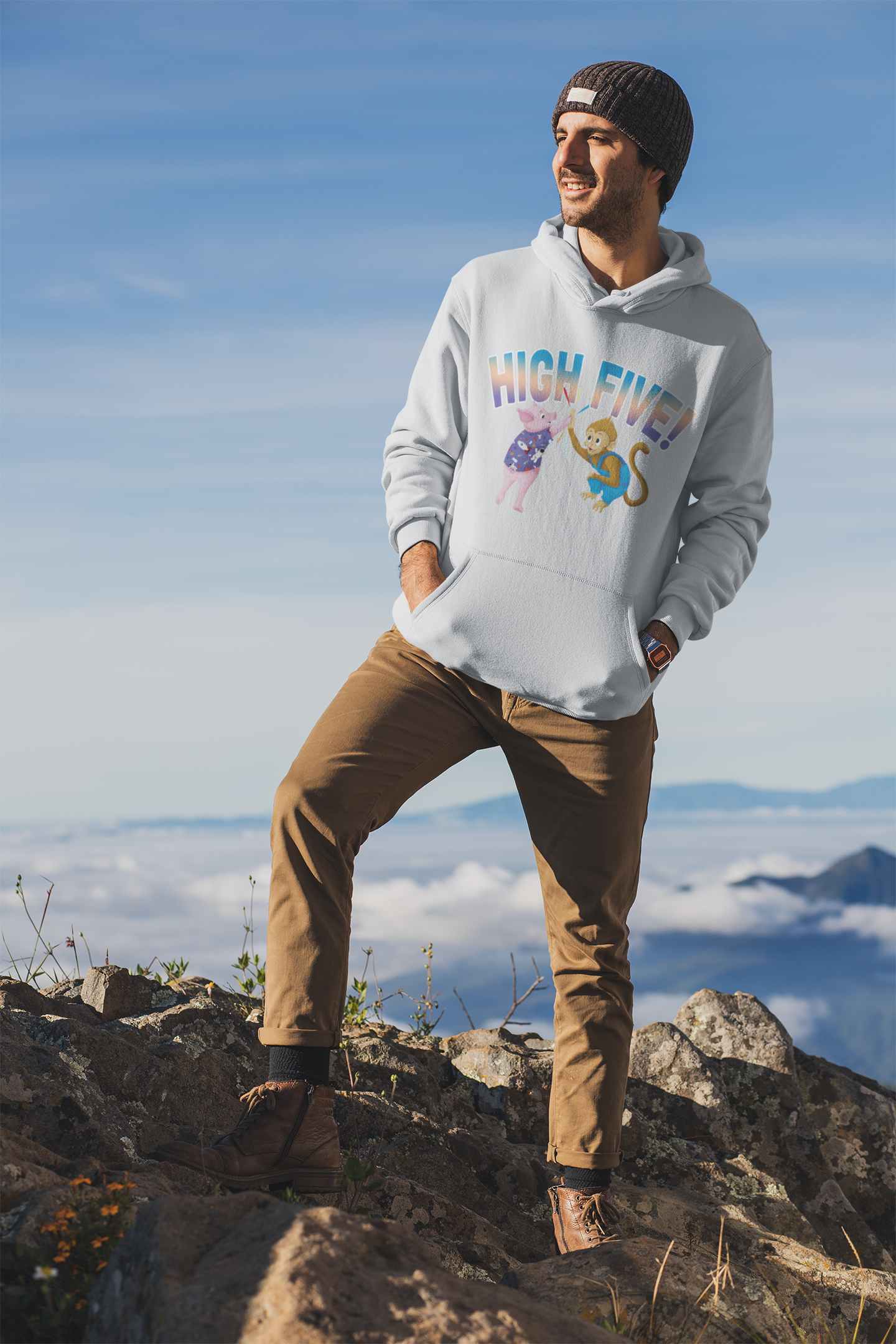 "High Five" Adult Hoodie