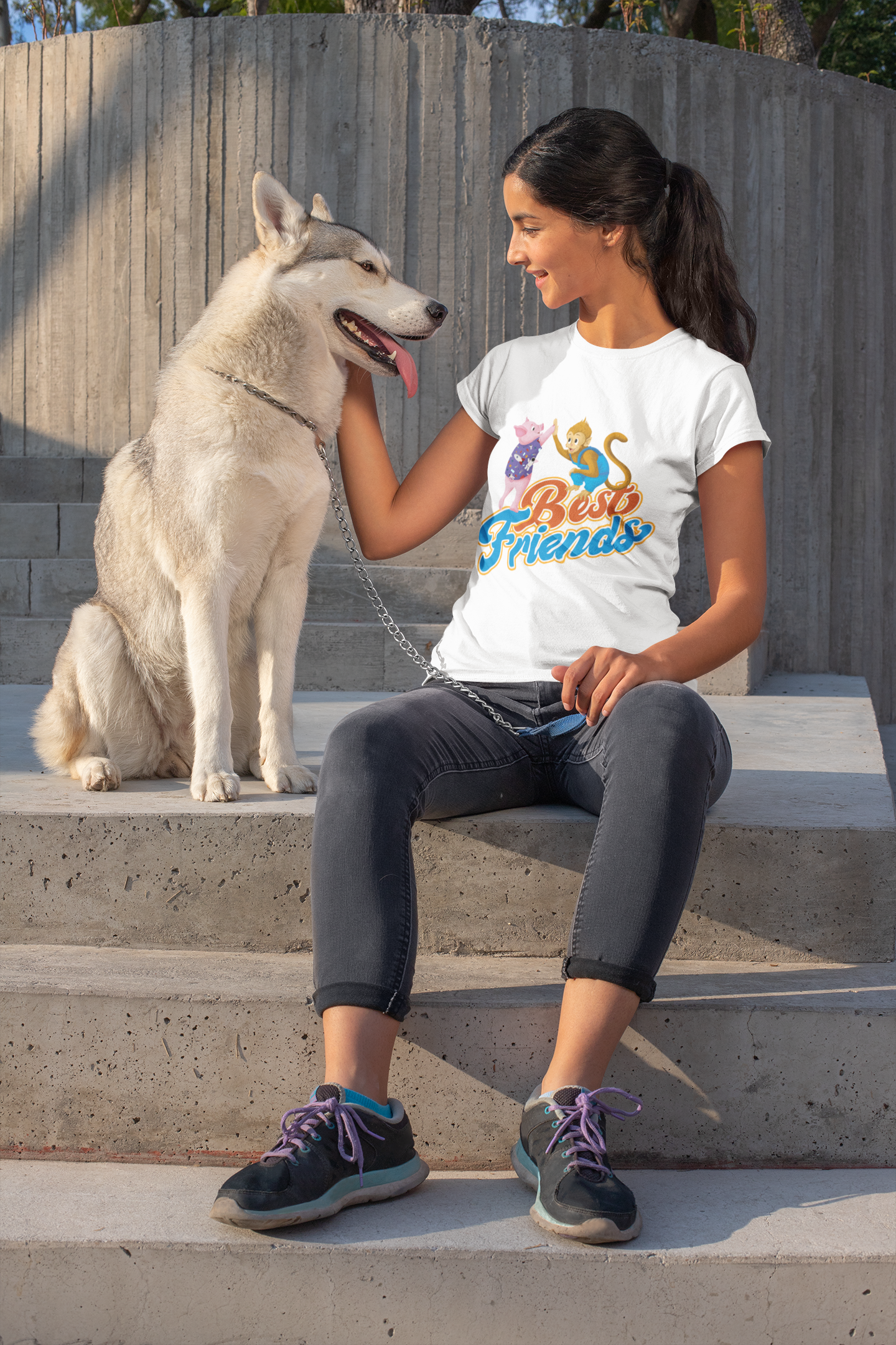 "Best Friends" Adult T-Shirt