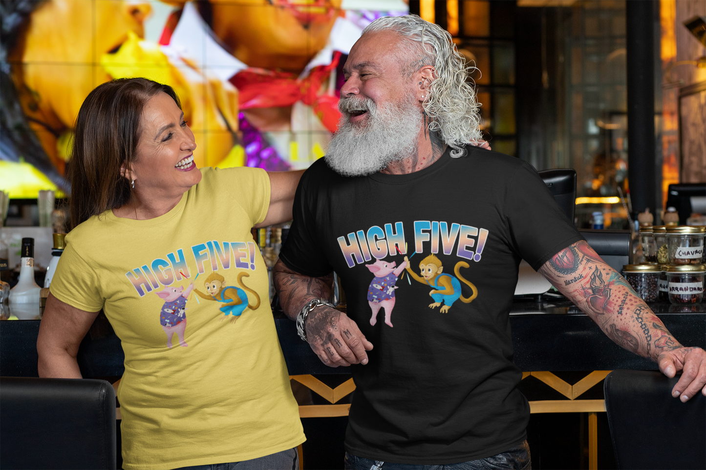 "High Five"  Adult T-Shirt